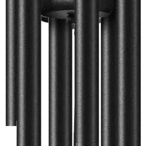 WindChimes Outdoors, 32 Inches Deep Tone Metal WindChimes with 6 Thickened Aluminum Tubes, Wind Chimes for Outside, Memorial Wind Chimes Best Gift for Mom Grandma Women, Black